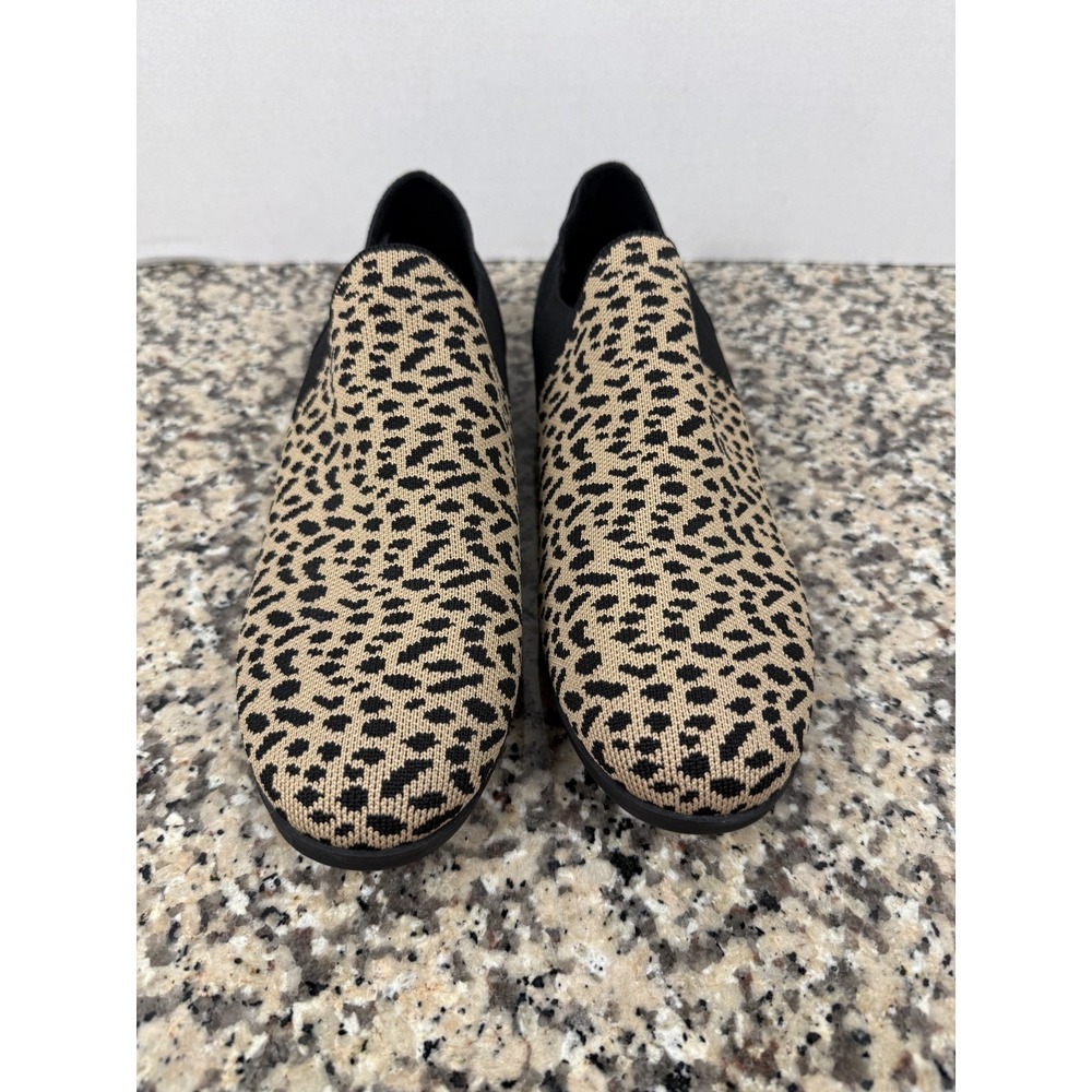 Skechers Cleo Prep Chic Air Cooled Stretch Slip On Cheetah Print Shoes 10 158193